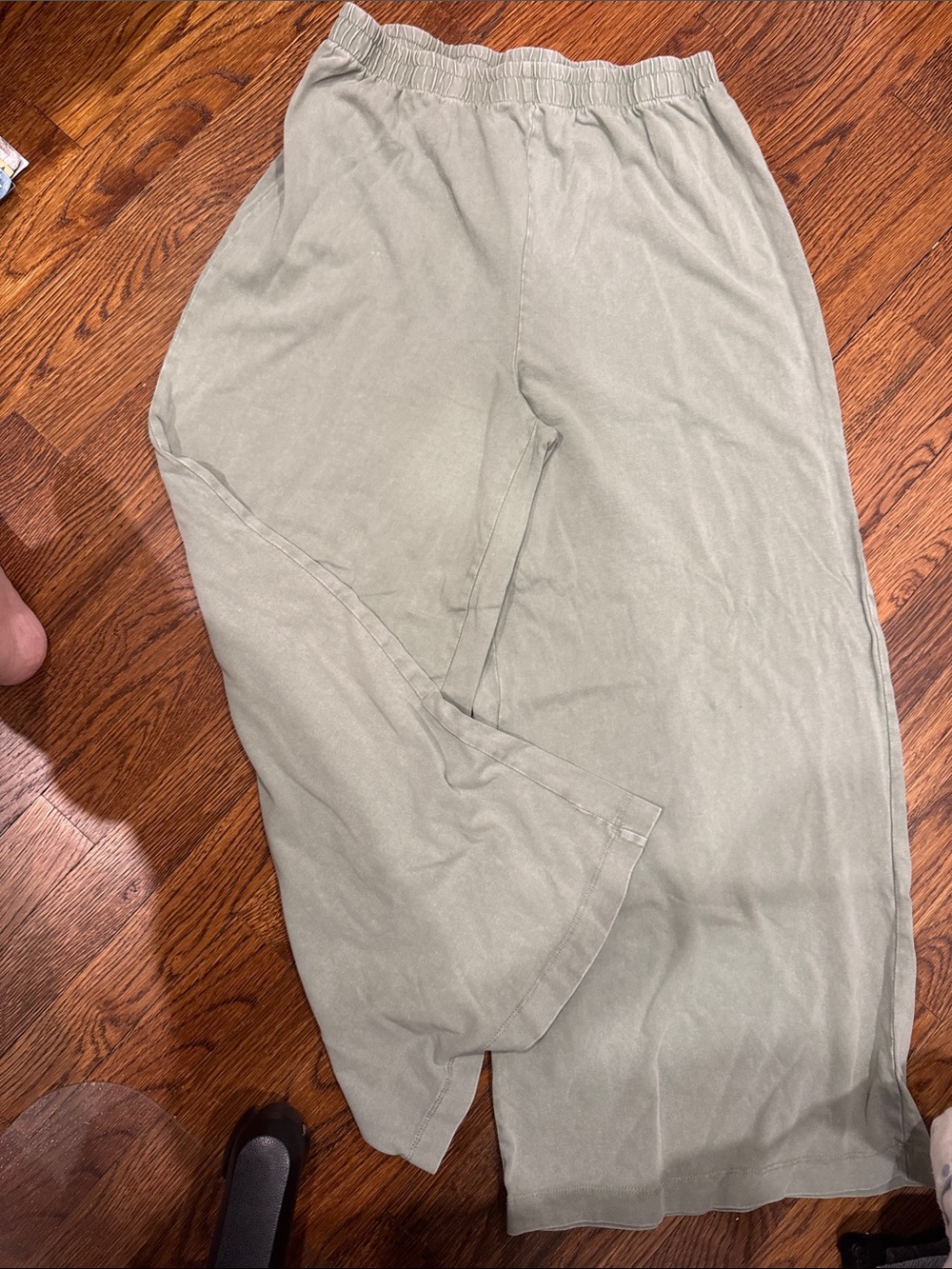 ZSupply Elastic-Waist Casual Pants in Light Olive